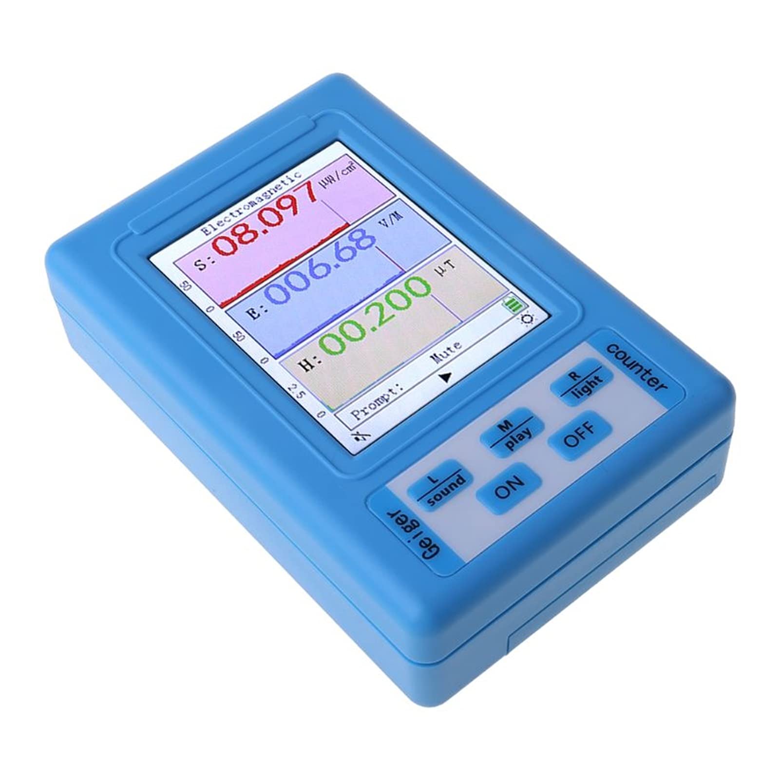 Contador Geiger Detector de radiación electromagnética Dosímetro Monitor de radiación Probador de radiación EMF Metro BR-9A