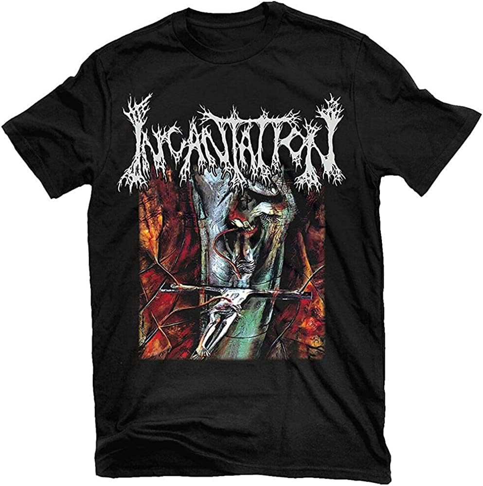Tangttao Men's Black Incantation Onward To Golgotha T Shirt Short Sleeve
