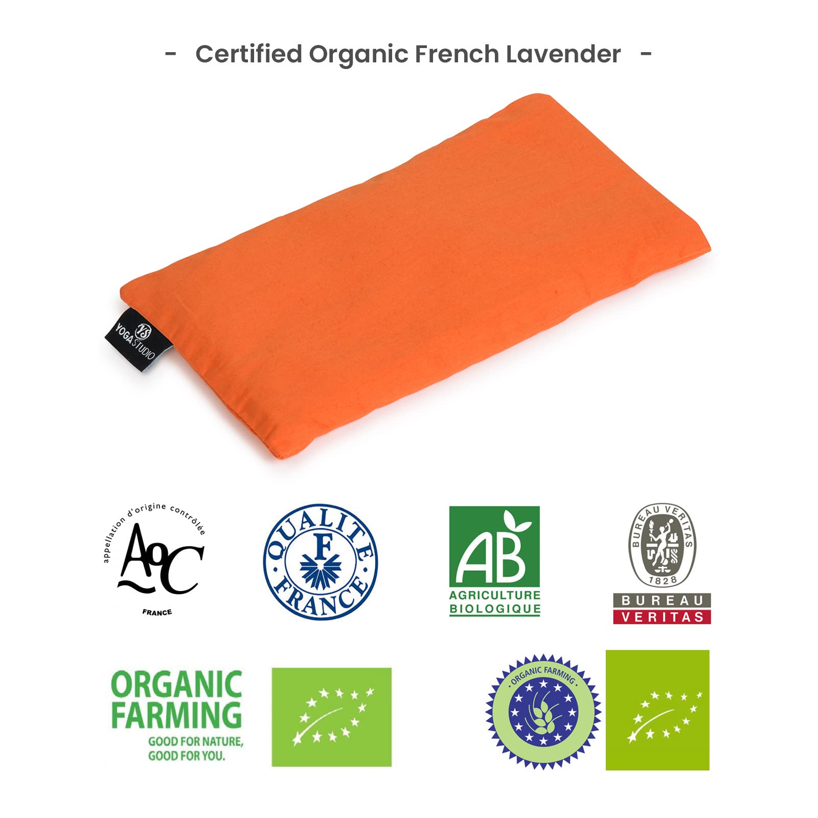 Yoga Studio - Cuscini per occhi in lavanda francese e semi di lino biologici