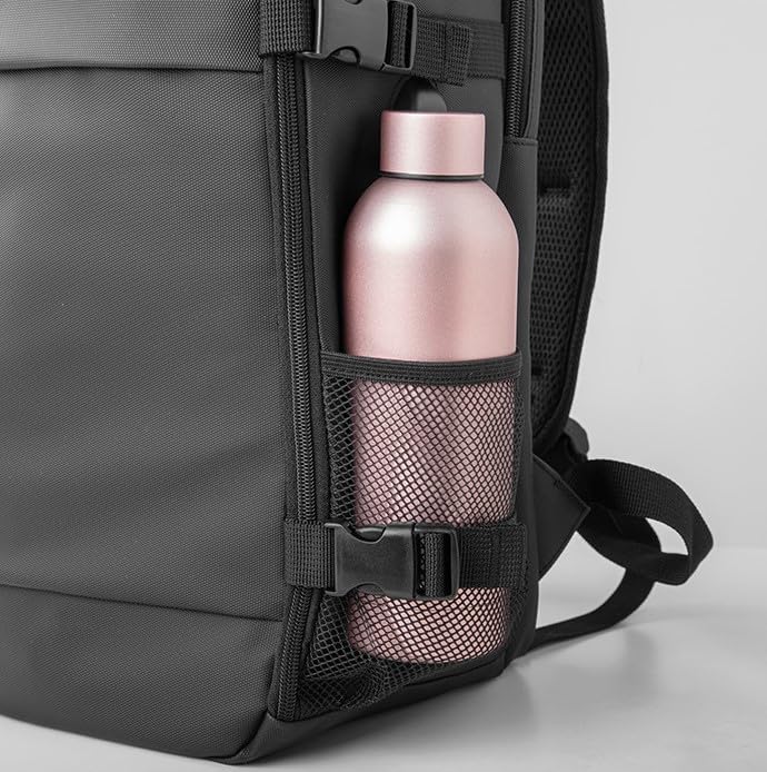 PAIF Zaino Ryanair 40x30x20 Premium Waterproof, Bagaglio a Mano Sottosedile con Porta PC, Zaino da Viaggio Uomo Donna, Apertura 180°, USB, Tasca Antifurto, Fascia Trolley, Nero (1, Nero)