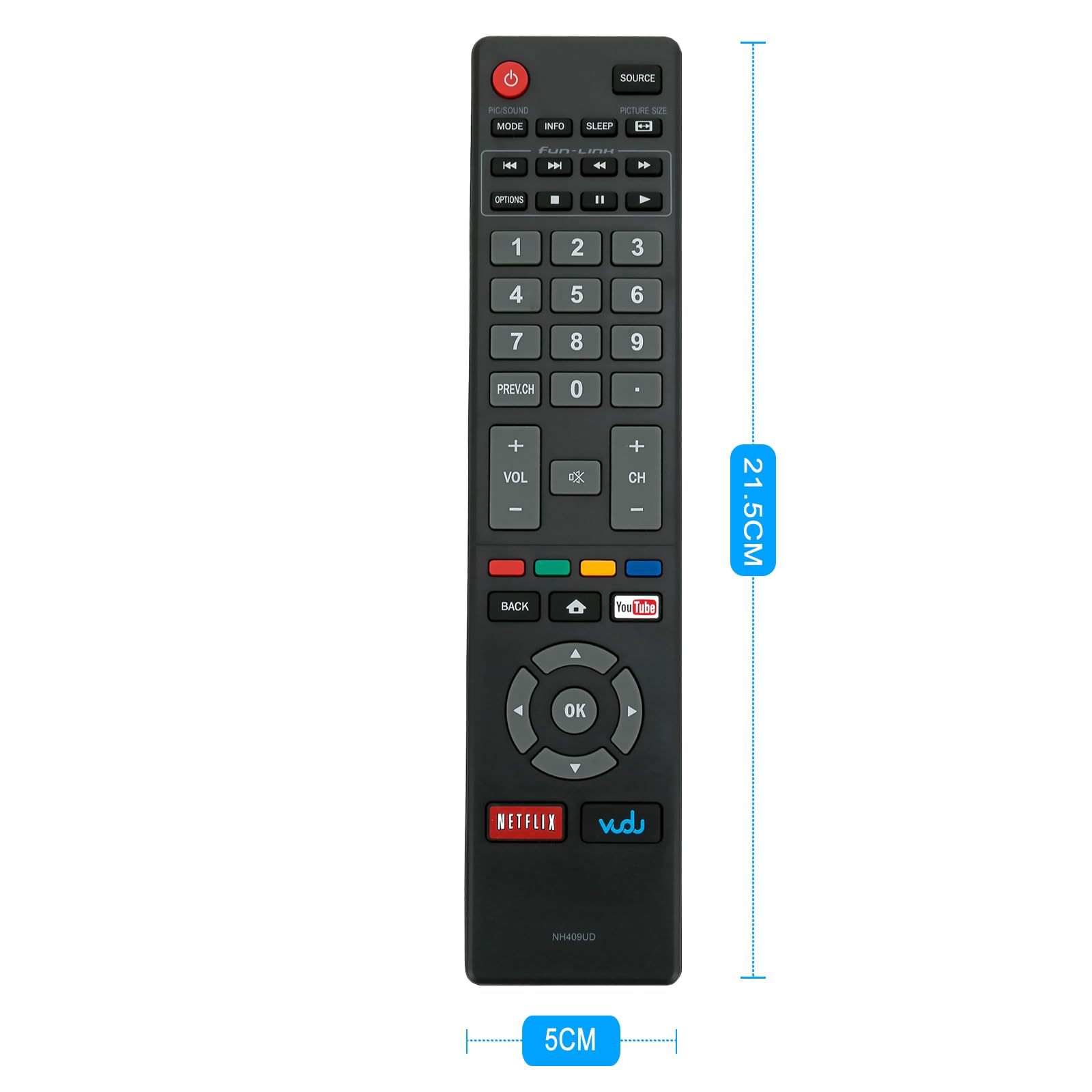 Amazon.com: NH409UD Replace Remote Control fit for Magnavox LED  