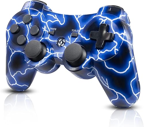 Miniatura 2 de Paquete de 2 controladores inalámbricos que funcionan con controlador PS3 control YU33 funciona con controlador Playstation 3 inalámbrico control