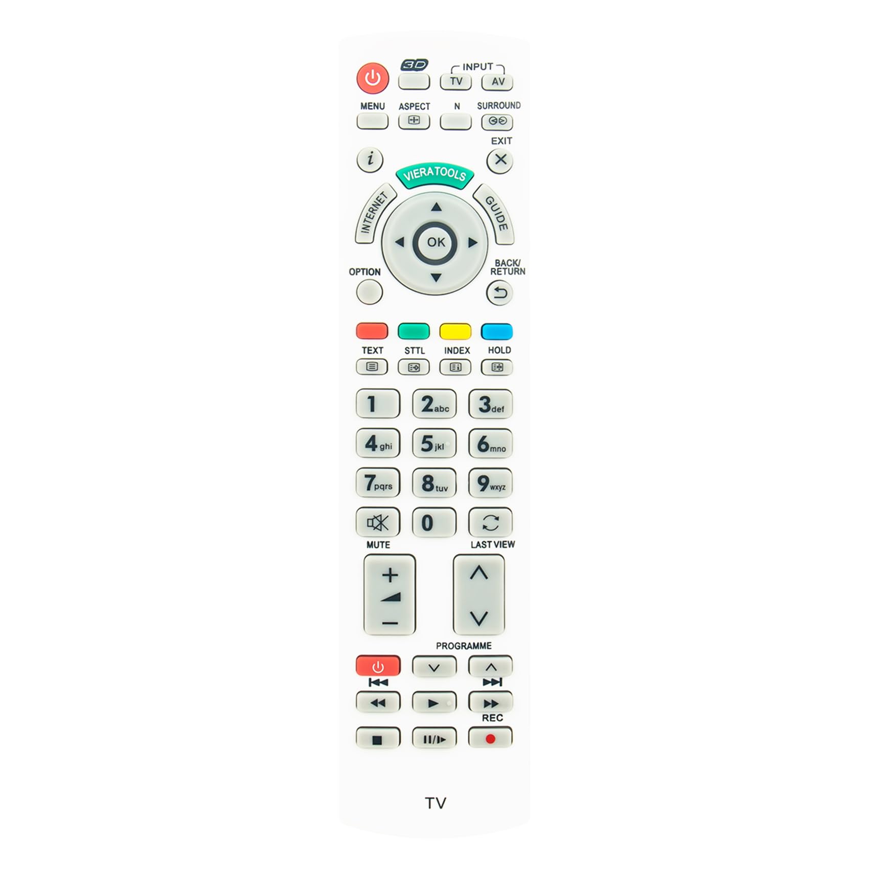ALLIMITY Telecomando Sostituzione adatta per Panasonic TV N2QAYB000785 TX-L42ET5EW TXL42ET5EW