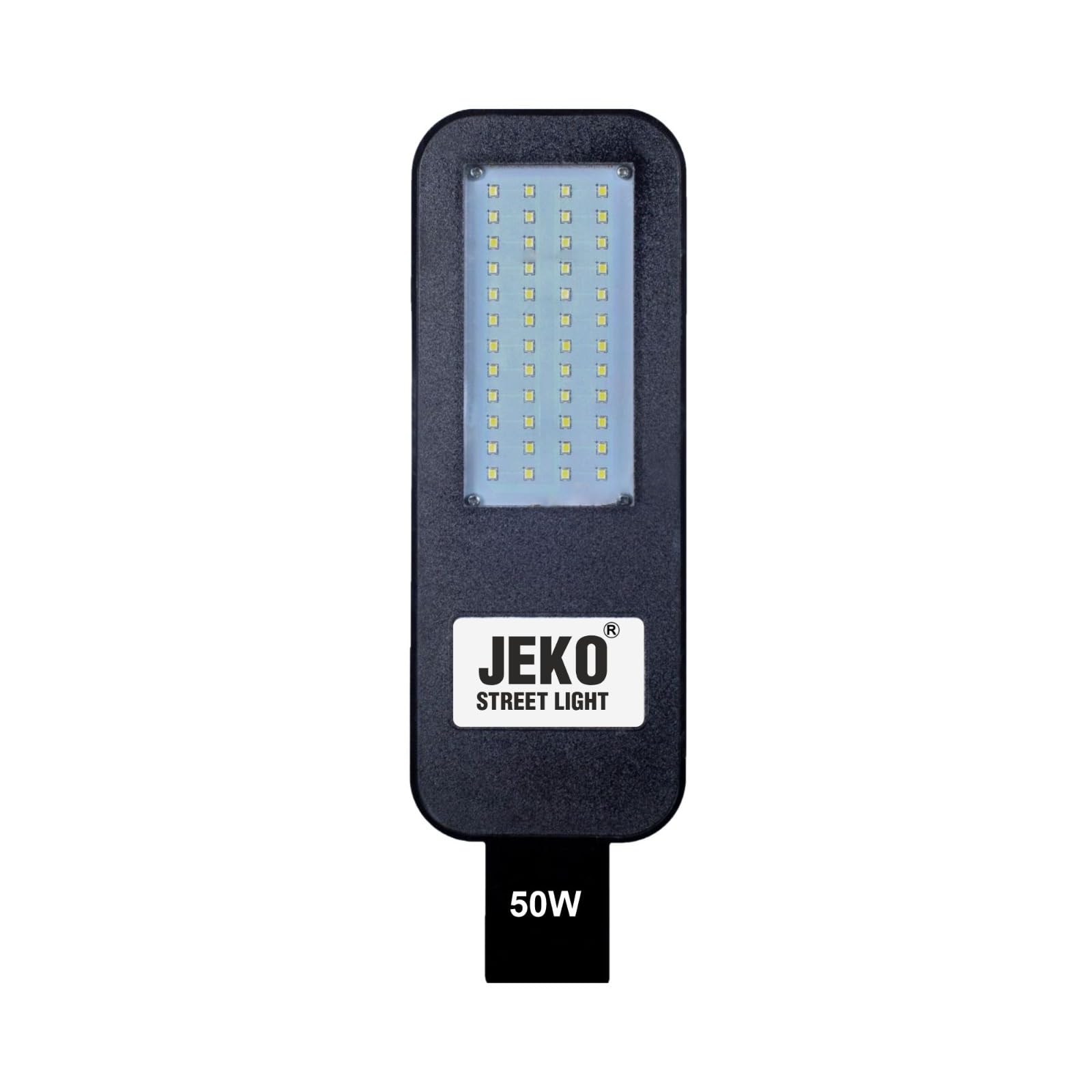 JEKO® 50W BIS Approved LED Street Light | IP65 Waterproof Outdoor Light | 140 LM/W High Brightness | Full Polycarbonate Body | Energy Efficient Street Lamp | Corded Electric | Black | Pack of 1-image-30