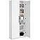 Prepac Elite Premium Home Storage Cabinet with Doors and Shelves, White Storage Cabinet with 5 Shelves for Kitchen, Bathroom