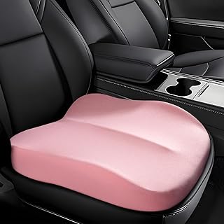 Hovom Car Seat Cushion, Wedge Memory Foam Car Cushion for Driving Seats, Non-Slip Adult