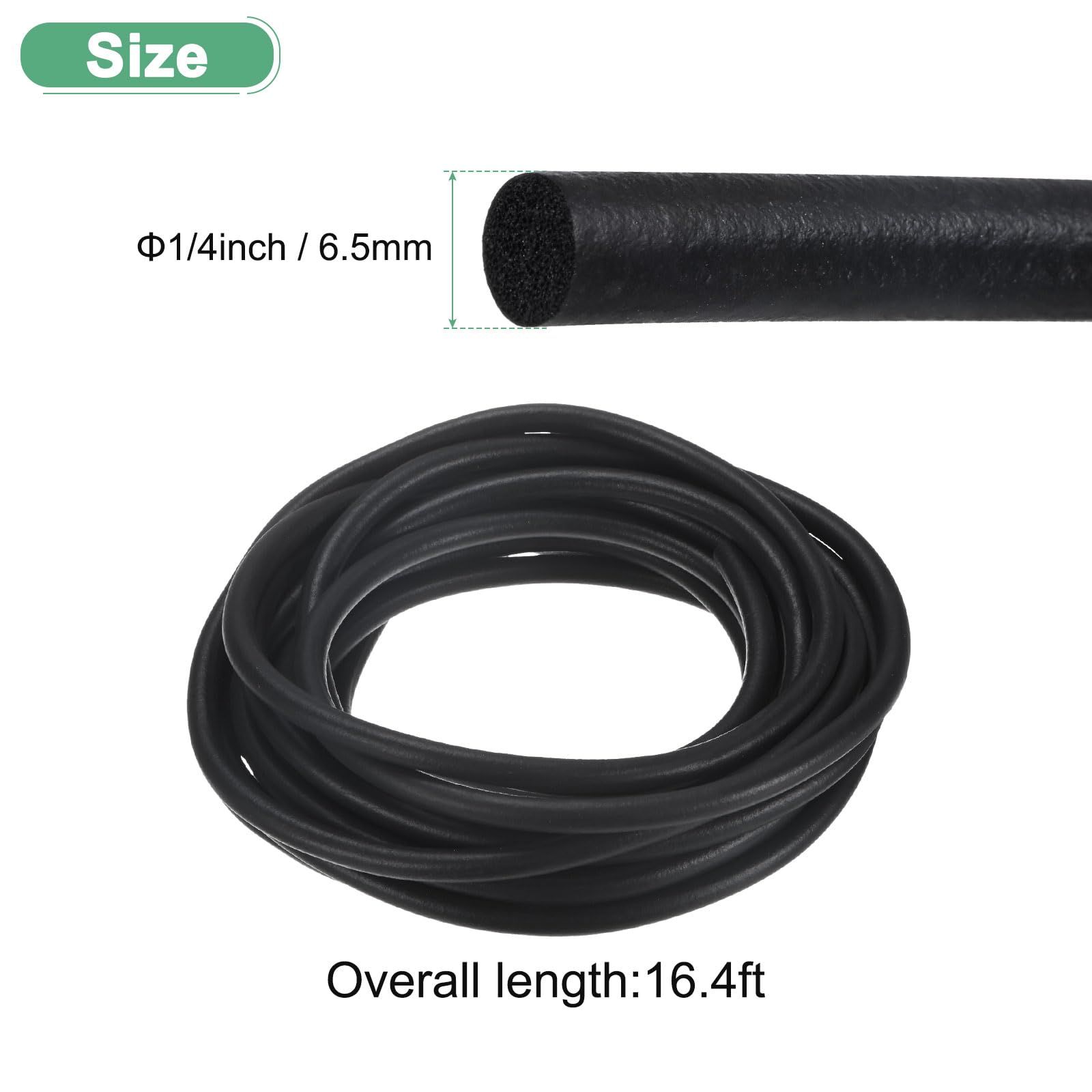 M METERXITY Foam Backer Rod, 16.4ft x 1/4" (l x D) Backer Rod Foam Caulk Saver, Rubber Caulk Saver - Image 2