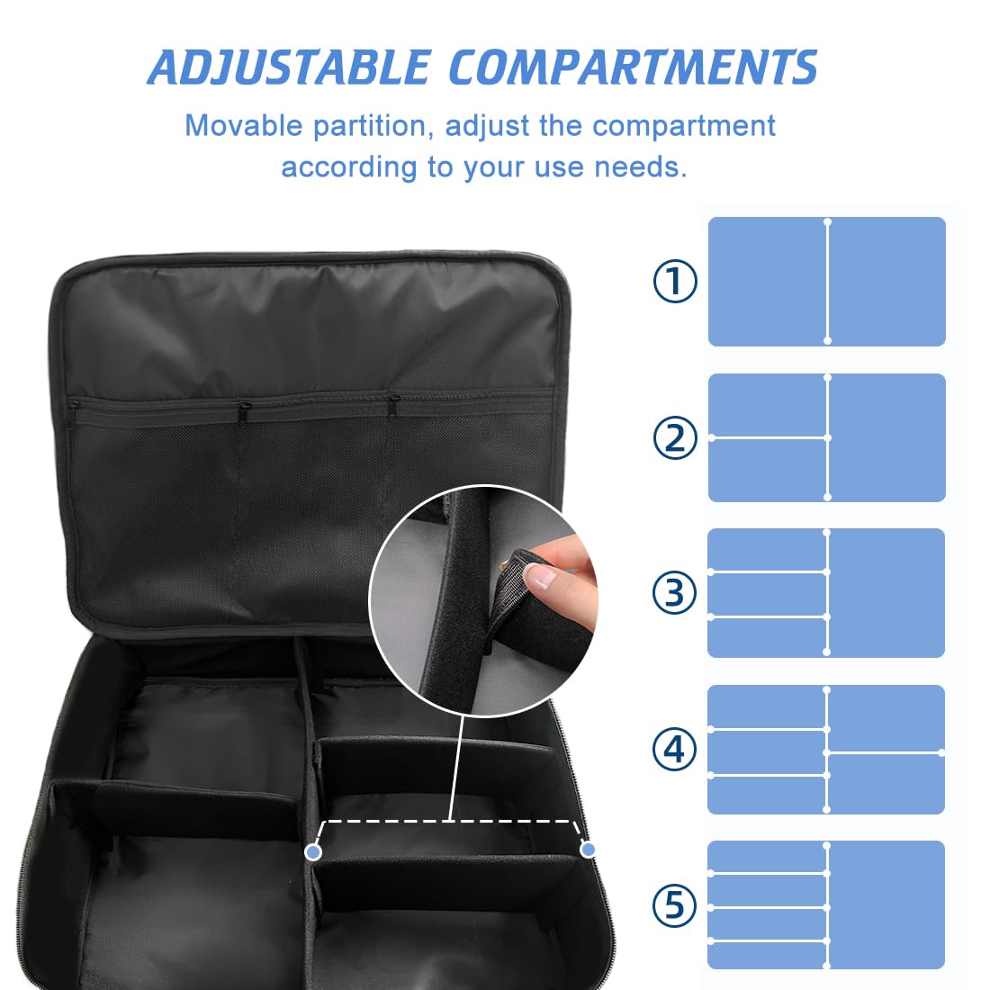 VOPHIA Organizer per Bagagliaio da Golf a 2 Strati con Scomparto Separato per 2 Paia di Scarpe da Golf Impermeabile armadietto da Golf per riporre Accessori da Golf Pieghevole e Pieghevole da Viaggio