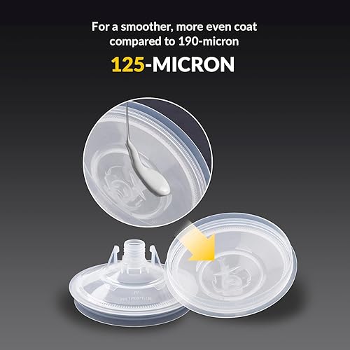 Miniatura 5 de YUZES Tazas desechables para pistola de pintura de 20 onzas líquidas (600ML), 40 tapas y forros desechables para tazas de pintura, 2 tazas duras con