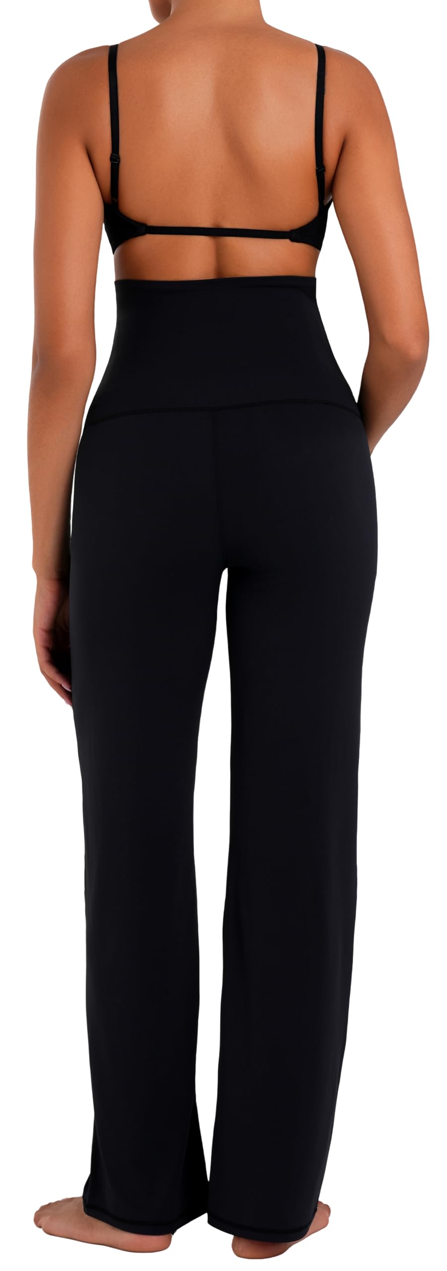 Sunzfly, pantaloni premaman a gamba larga sopra la pancia, pantaloni da yoga per gravidanza, con tasche opzionali, elastici e di supporto