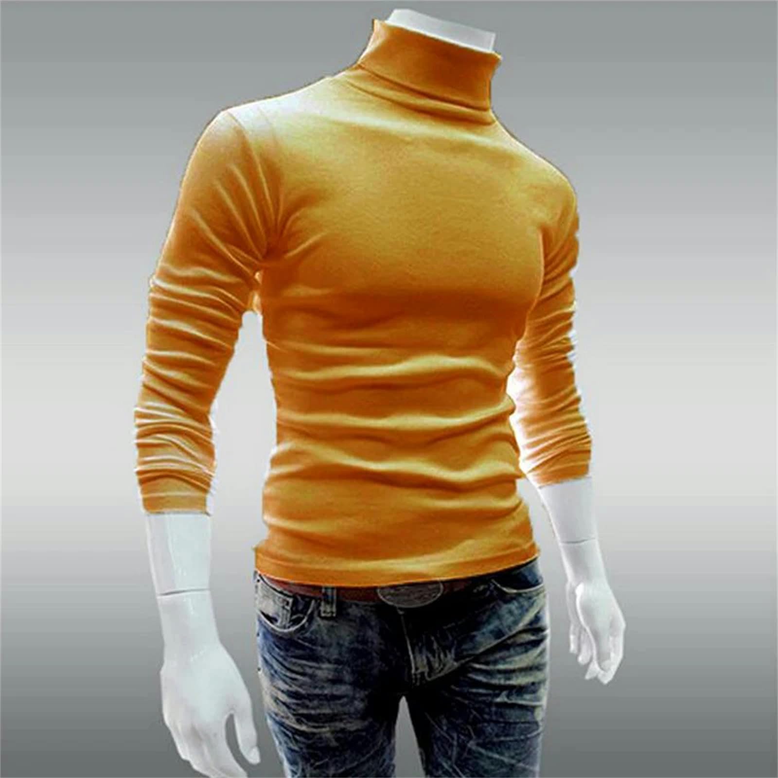 MdybF Sweter męski męski golf swetry cienkie czerwone wino swetry sweter dla mężczyzn solidny biuro bawełna dzianina