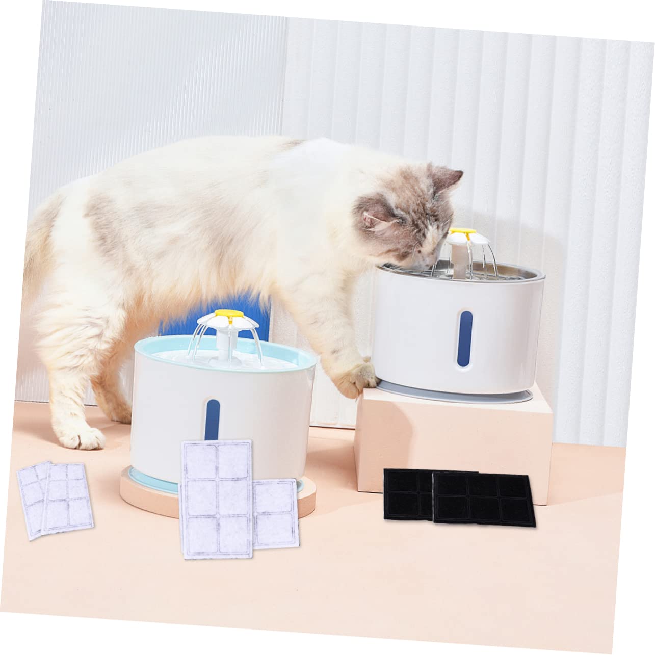Happyyami 16stücke Aktivkohlefilter Für Pet Water Dispenser Universelle Filter Für Haustierbrunnen Mit Sorgt Für Frisches Wasser Und Optimale Hydratation