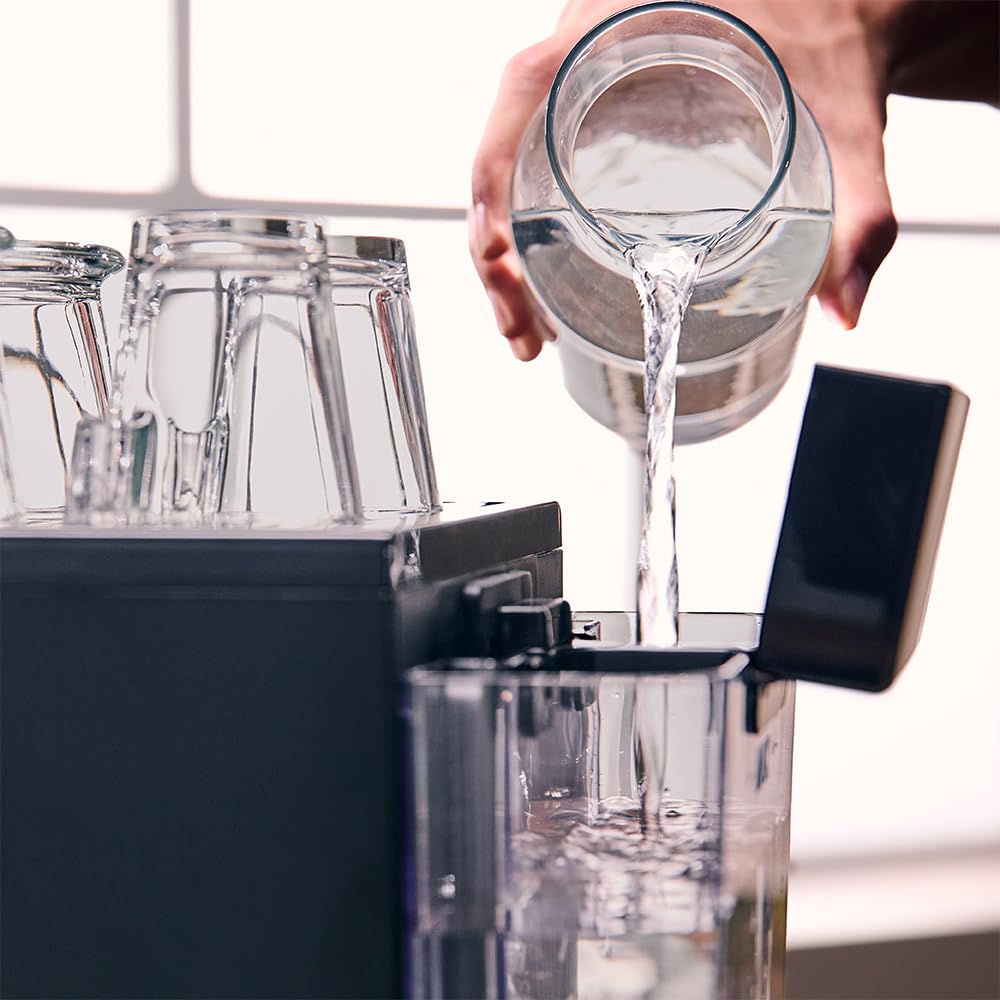 Cecotec Macchina Caffè Espresso Power Espresso 20 ColdBrew Latte+. 1350W, 20Bar, ColdBrew, Schermo Touch Color, Serbatoio Acqua 1.5L, 500ml Latte, Acciaio Scuro, Scaldatazze, Doppio Braccio