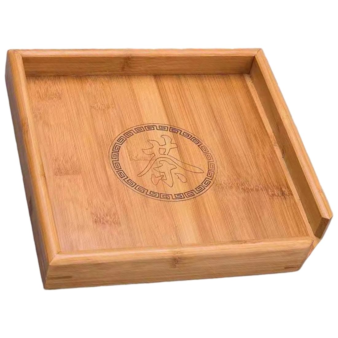 UDSKNV[KSL Tea Set Tray Square 1Pc Canister Bamboo Tea Box Chinese Style for Storage Tea Service Gadgets Puer Tea