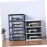 Vista 9 de Caja de cajones de escritorio de 2 capas, contenedores de escritorio, cajones organizadores de almacenamiento de artículos diversos, caja