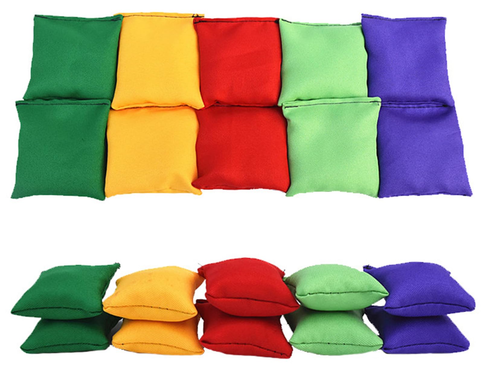 Ensemble de Poufs en Nylon pour Lancer de Jeu, 10 Pièces