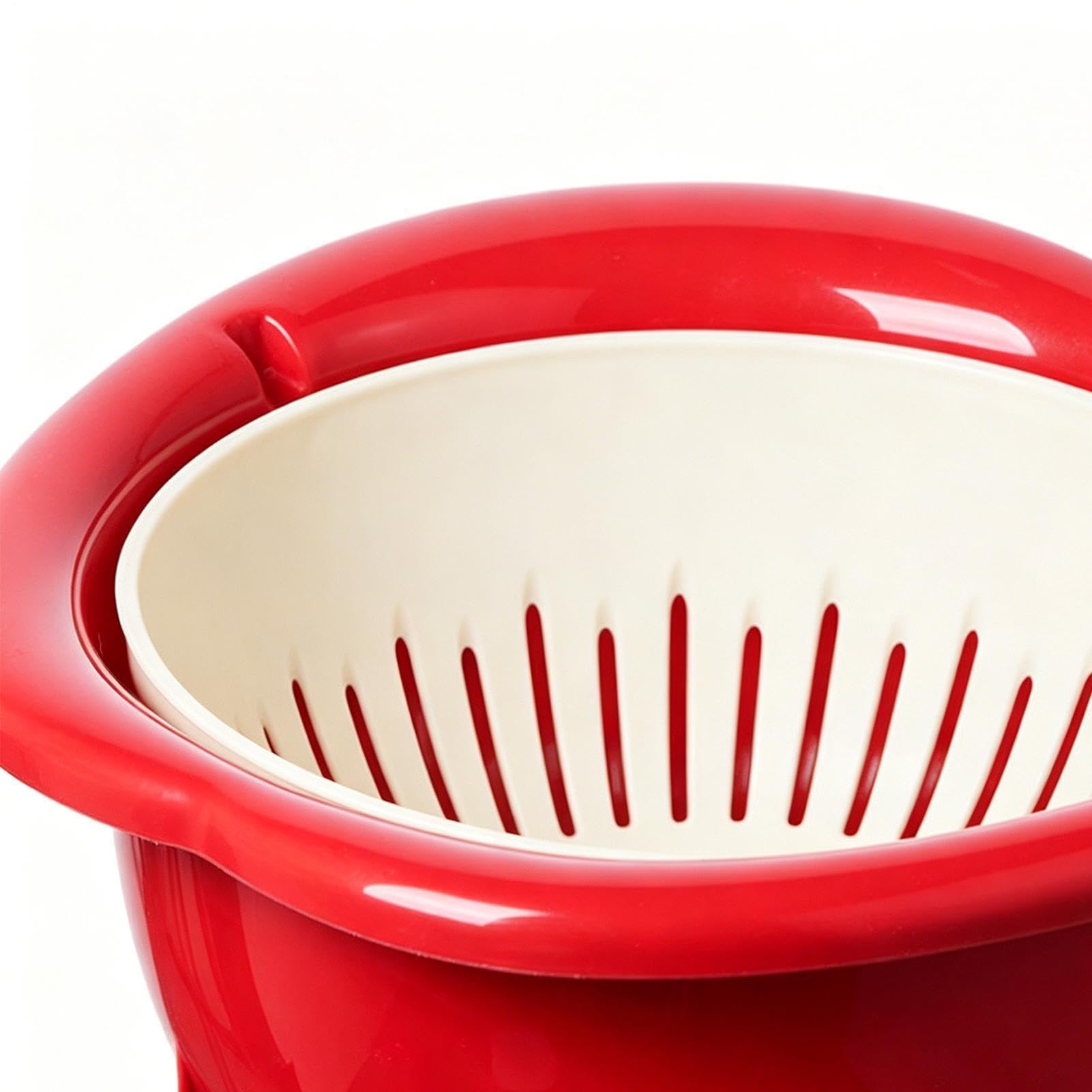 Bol Colador de Cocina Colador Mezclador Multifuncional Con Rápido Y Diseño | Escurridor de Cocina y también Colador para Alimentos para Bayas, Ensaladas, Pastas, Cocina, Lechuga y Comida
