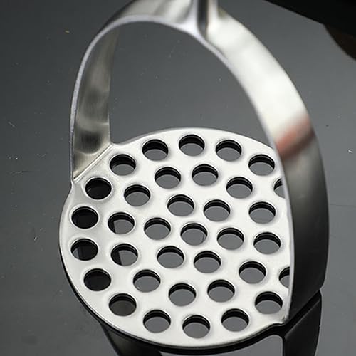 Miniatura 6 de Triturador de patatas de acero inoxidable con mango largo de mano, utensilios de cocina multifuncionales, herramienta de trituración de alimentos