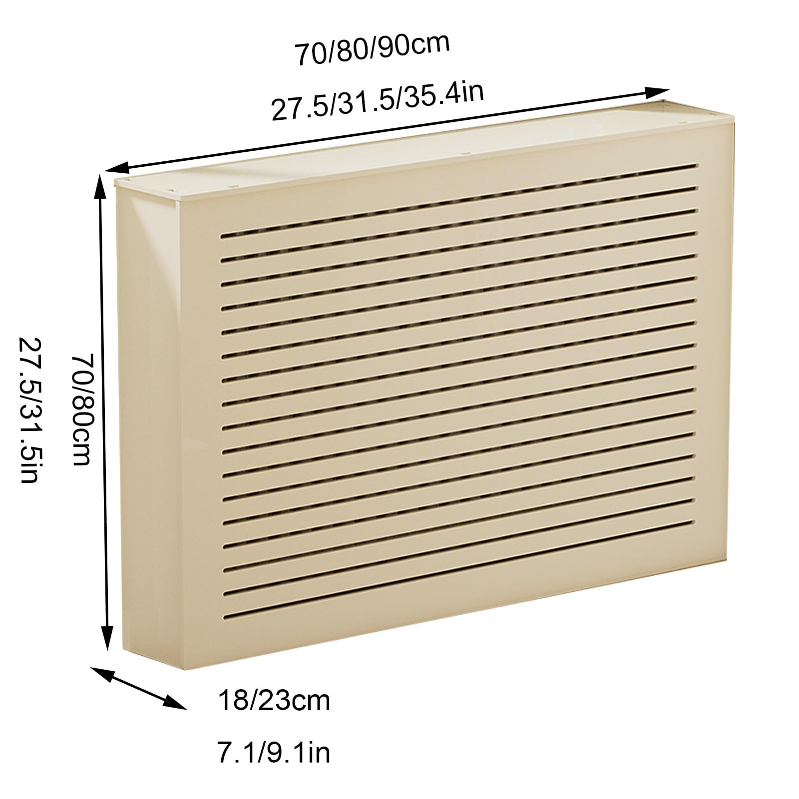 Cubierta de radiador, estante con rejilla para parrilla, organizador decorativo de almacenamiento de calefacción para sala de estar y baño
