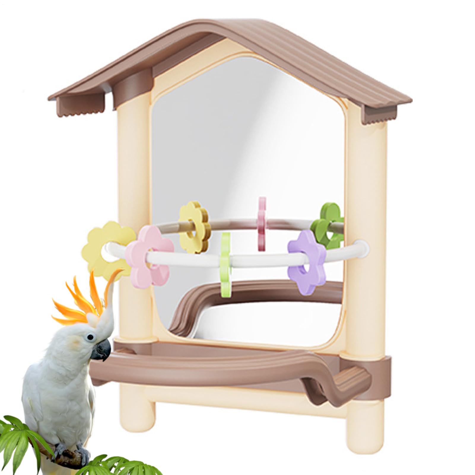 Cage pour oiseaux avec accessoires pour animaux de compagnie et perruches
