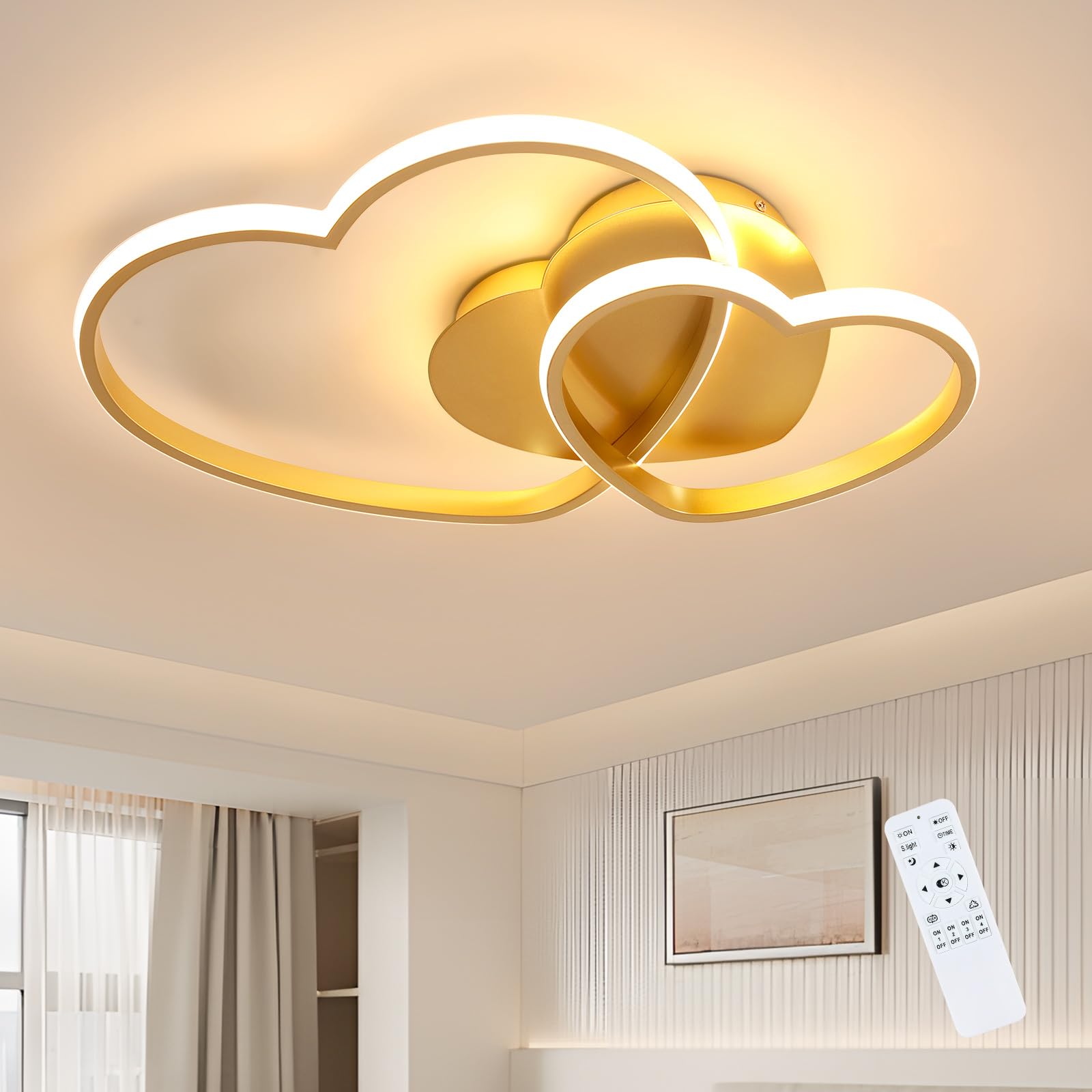 Riserva Dimmable LED Ceiling Light, 50W 6000LM Modern Ceiling Light