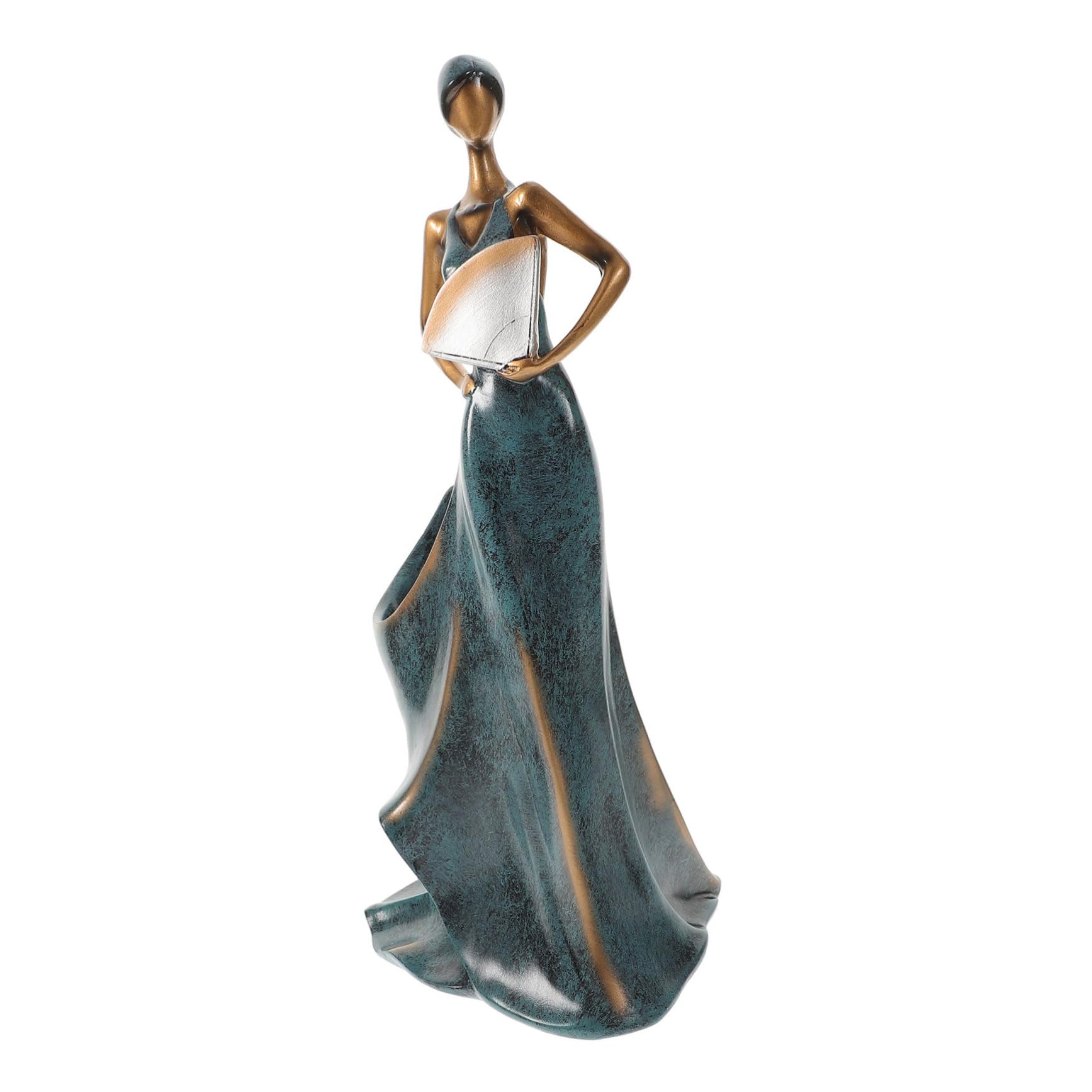 Casier à vin résine bleu statuette cadeau original maison bar