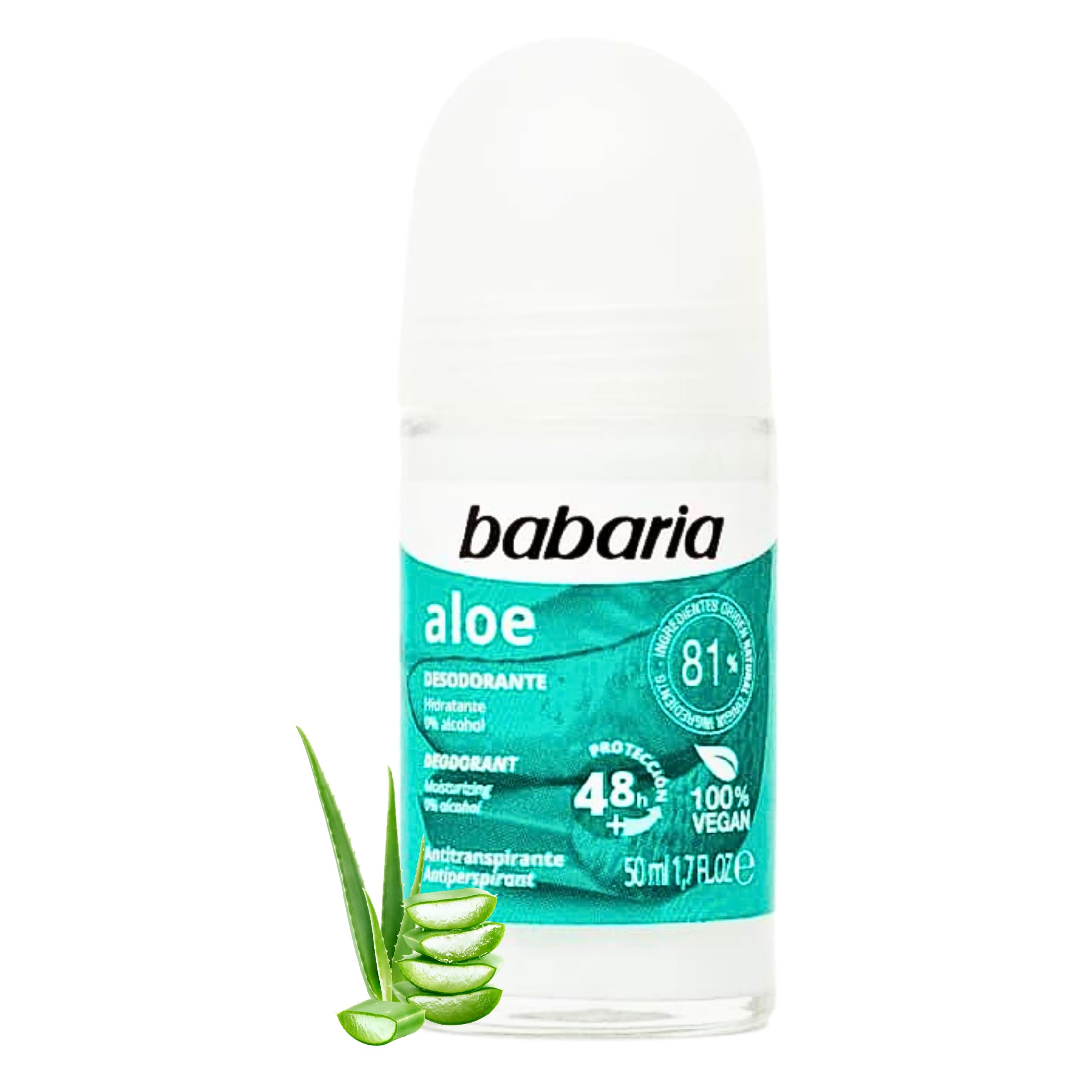 Babaria Multicolor Desodorante Roll-On Aloe 50Ml