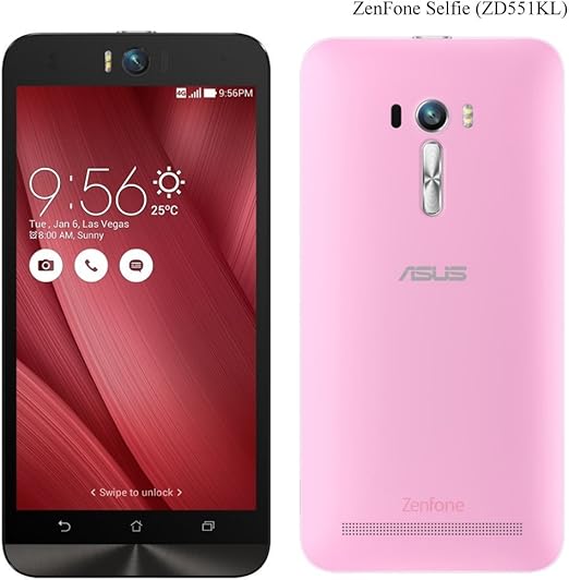Amazon Com Asus Zenfone Selfie Zd551kl 5 5 3gb 32gb 4g Lte International Stock No Warranty Pink Cell Phones Accessories