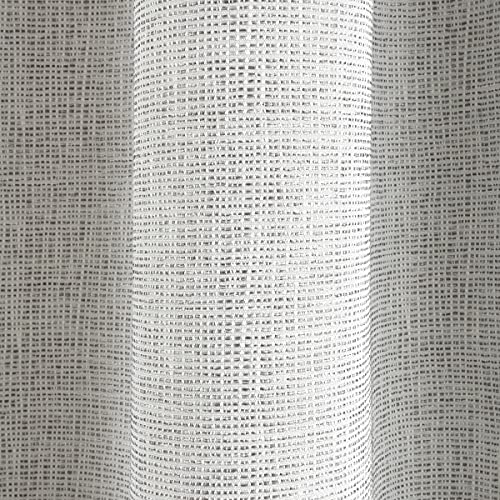 Sleepdown Textured Rib Weave Pencil Pleat Blackout Lined Curtains Thermal Insulated for Bedroom and Living Room 66 x 72 Inch Grey 2 Panels - Image 2