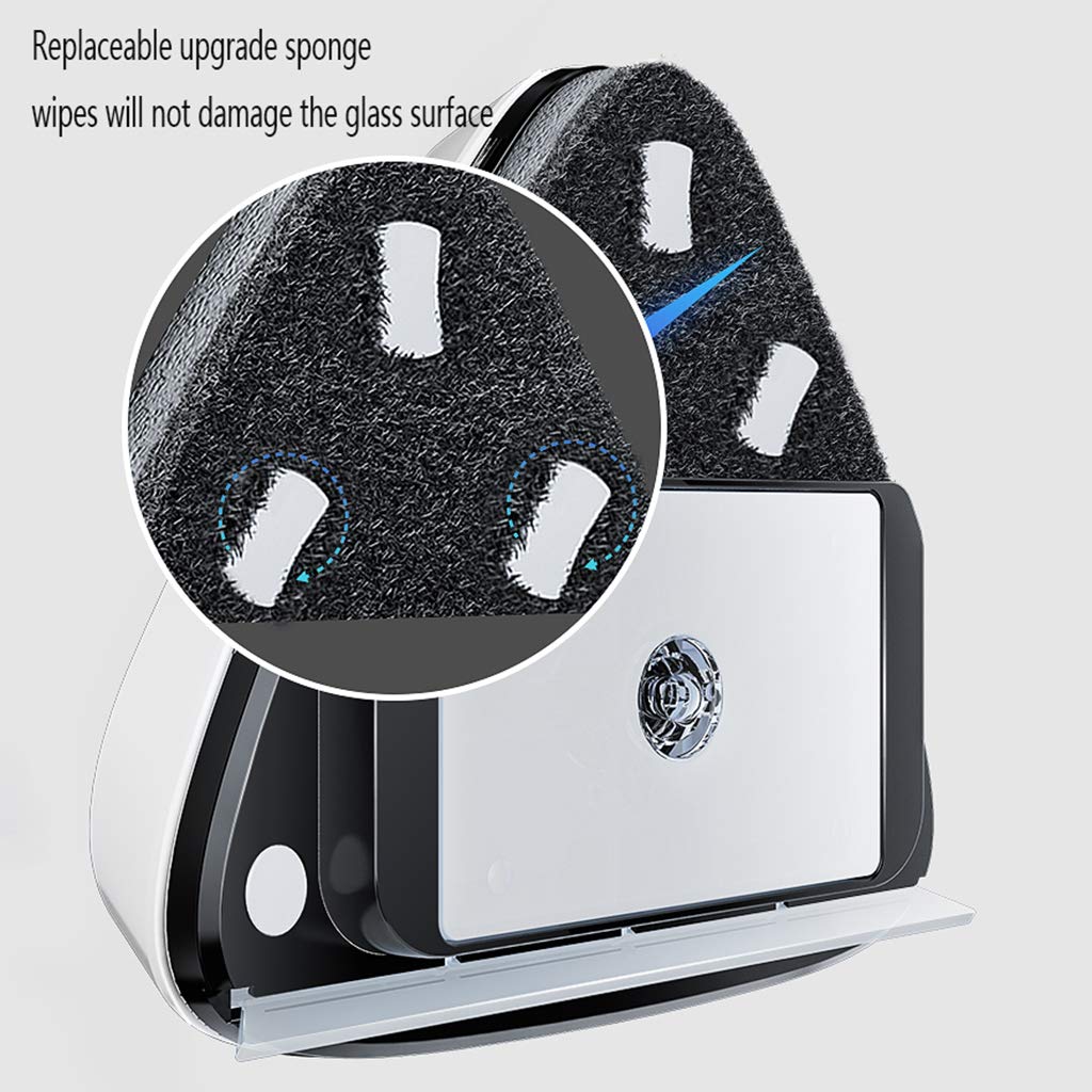 Magnetyczny środek do czyszczenia szyb, magnetyczna szczotka do czyszczenia szyb z obu stron, bardzo wytrzymała szklana powierzchnia, narzędzia do wycieraczek z ergonomicznym uchwytem