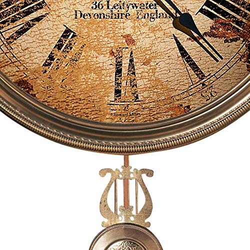 Howard Miller J.h. Gould And Co. Iii Wall Clock 620-441 – 15-Inch Antique Brass Pendulum With Auto Daylight Savings Time And Quartz Movement #TOP3
