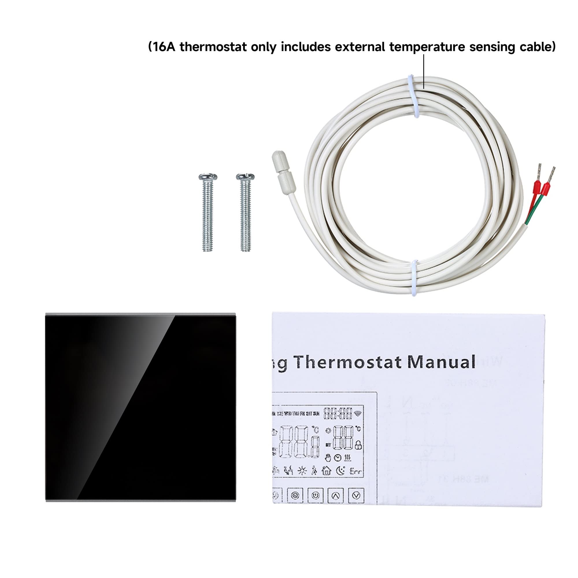 Cyfrowy higrometr termometr wewnętrzny Tuya Wifi Smart Thermostat LCD Wyświetlanie ekranu dotykowego do elektrycznego podłogi podłogowej Woda/gazem Kotłak Temperatura zdalny sterownik bezprzewodowy Z