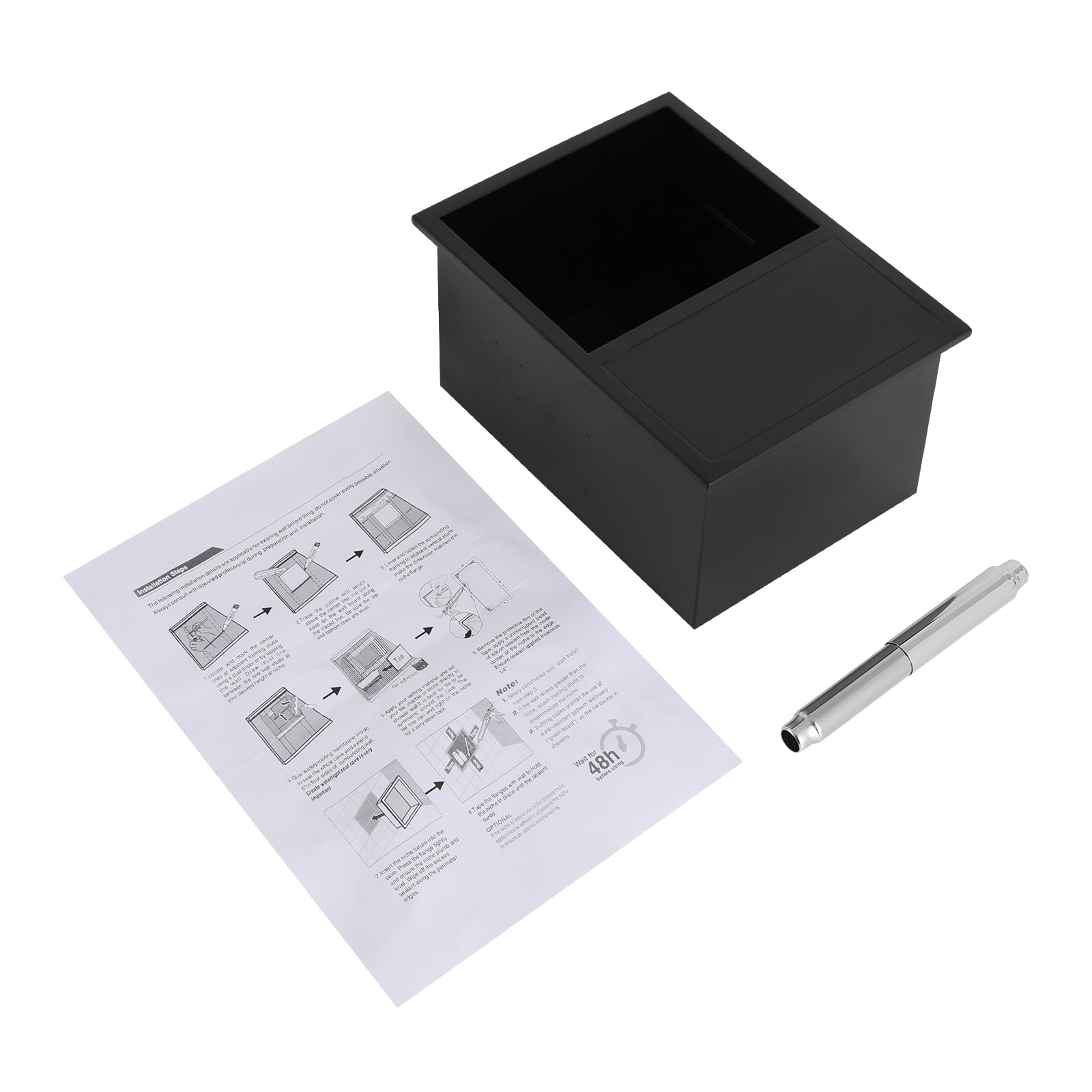 Portarrollos de papel higiénico empotrado de acero inoxidable 304, soporte de papel higiénico para montaje en pared, ahorro de espacio para baño y aseo de invitados