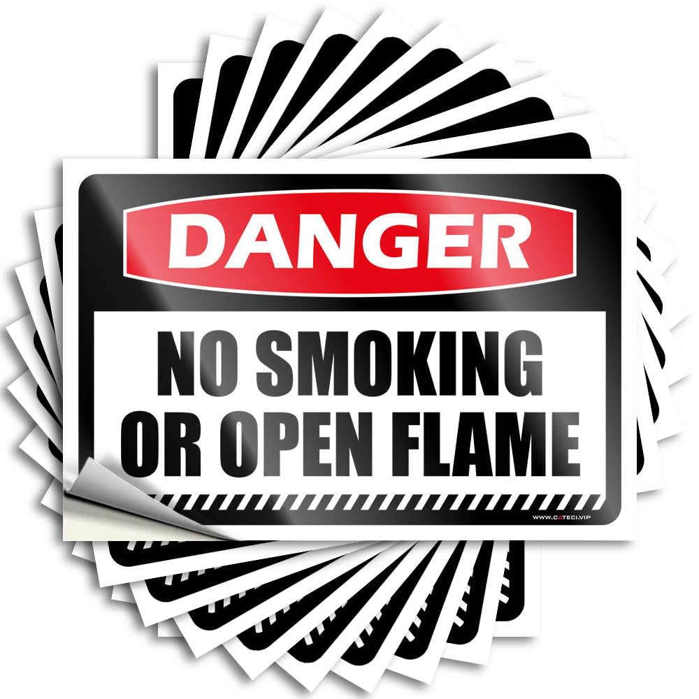 Label Teacher Appreciation Bulk Self-Adhesive & Weird Decor Laminated - Danger No Smoking Or Open Flame for You Did It | Funny Garage Signs Men(6X9CM-10Pcs)