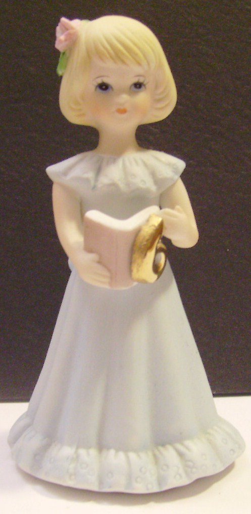 Growing Up Girls “Blonde Age 6” Porcelain Figurine, 4”