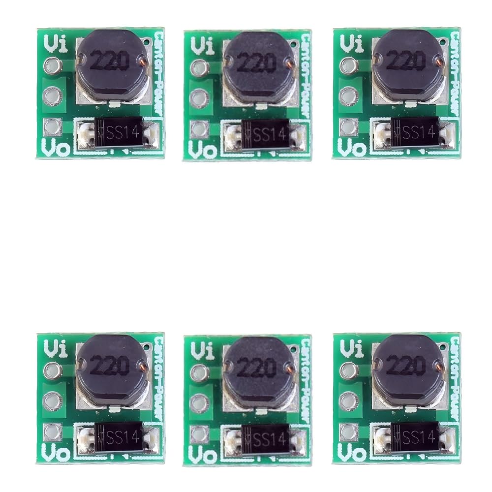1.5V 1.8V 2.5V 3V 3.3V 3.7V 4.2V to 5V DC-DC Step Up Power Module Voltage Boost Converter Board 0.9-5V to 5V 5PCS