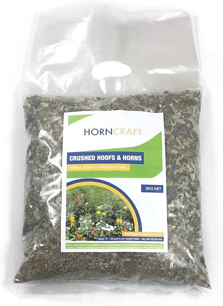 Crushed Horn & Hooves Organic Fertilizer 2kg Amazon.co.uk Garden