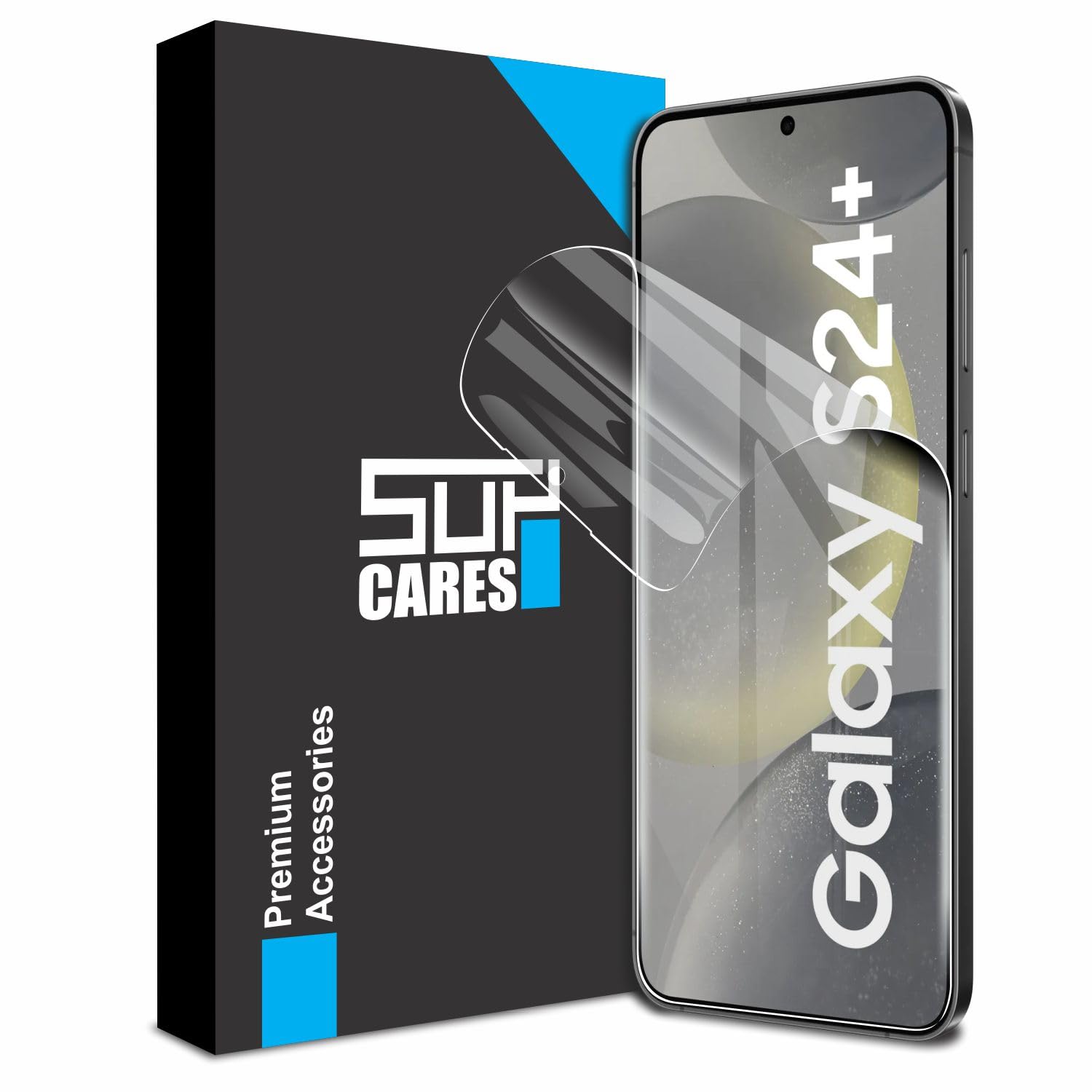 SupCares TPU Unbreakable Membrane Screen Protector for Samsung Galaxy S24 Plus 5G (6.7 Inch) with Easy Self Installation Kit | Transparent (B0CTMHQK26) Amazon Price History, Amazon Price Tracker