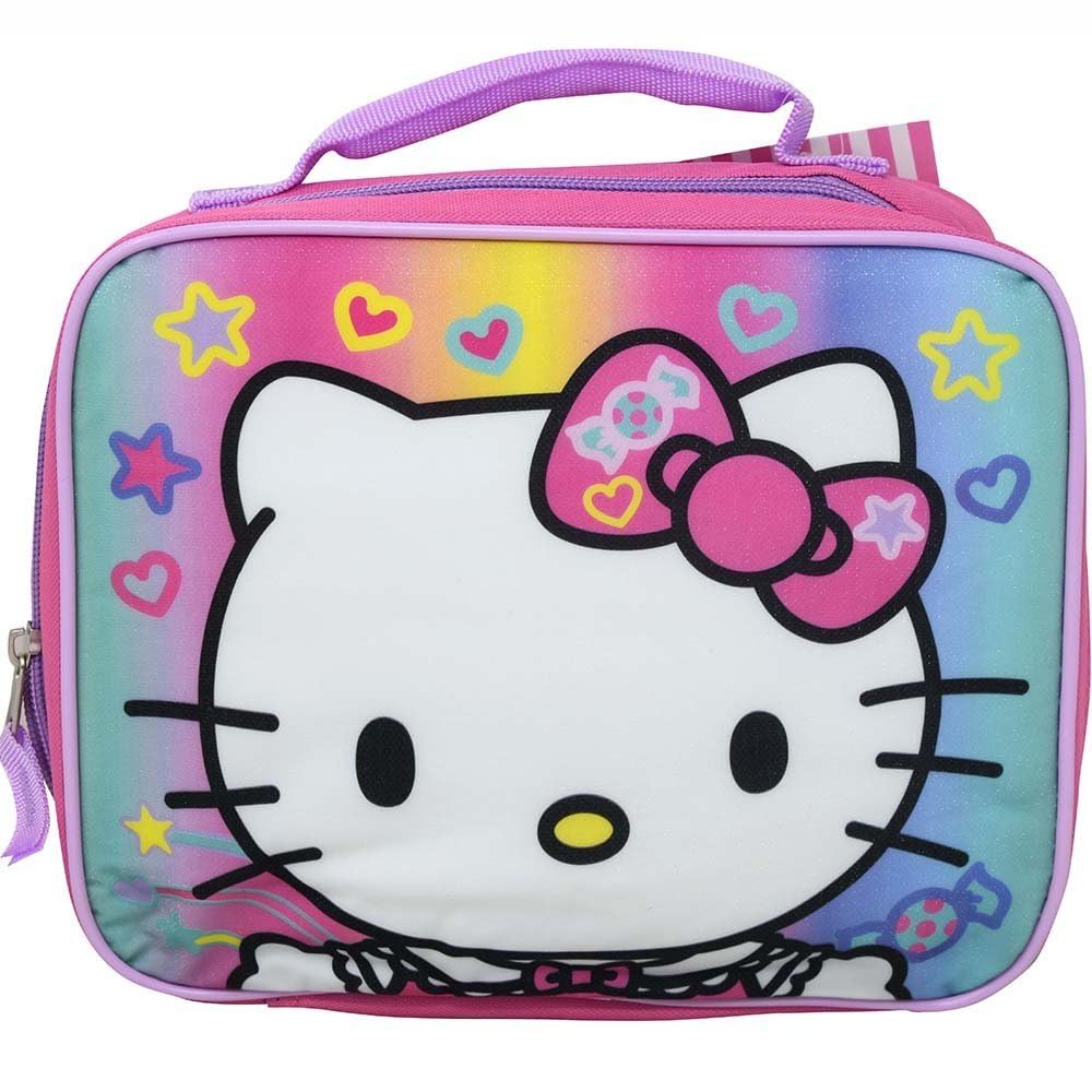 Fast Forward Hello Kitty Insulated Rectangle Lunch Bag Box Pink