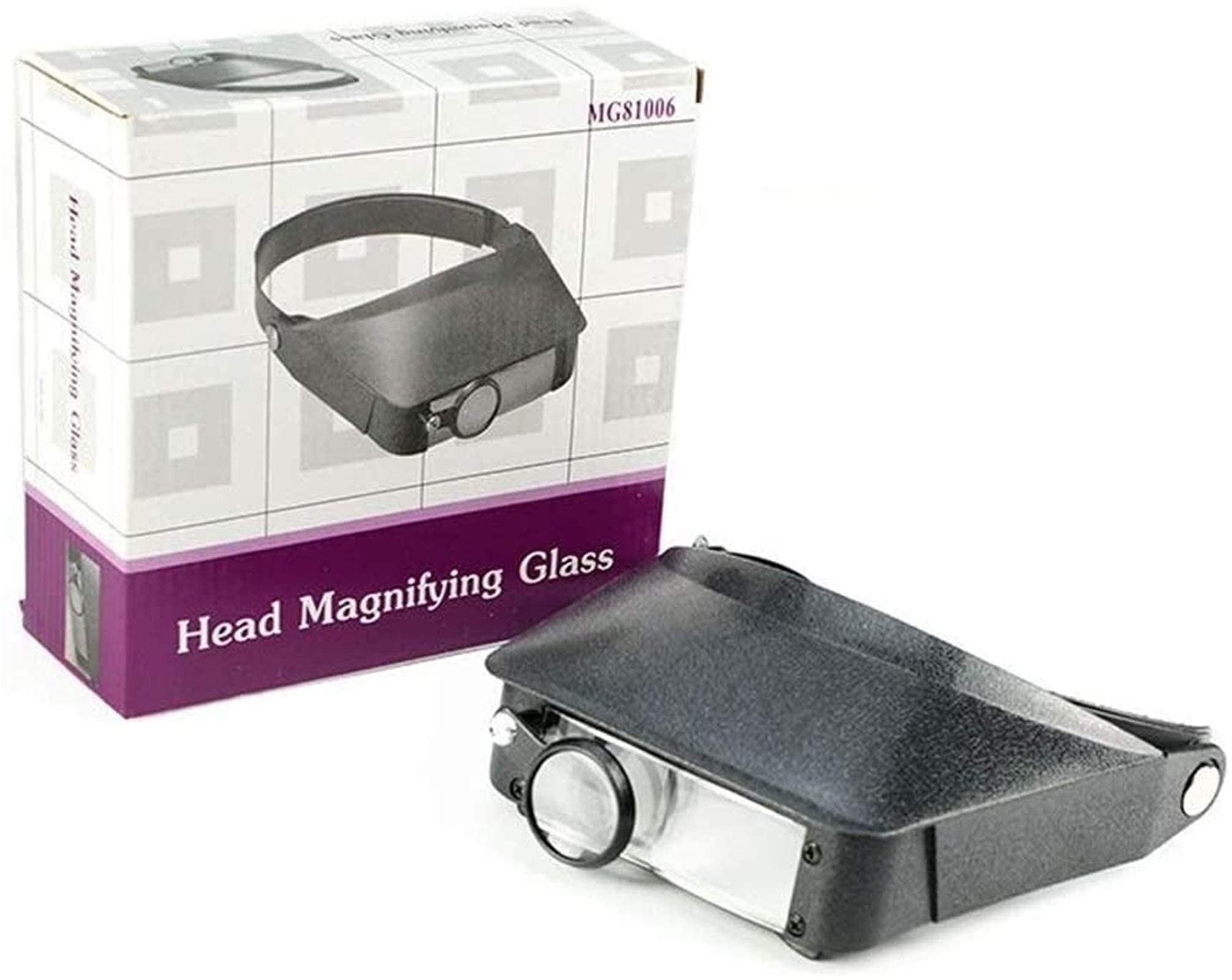 Lupa De Diadema, Gafas De Aumento con Luz para La Cabeza, Lupa De Diadema Manos Libres con Luz Led para Leer Joyas, Lupa para Relojes, Reparación Electrónica para Leer Joyas.