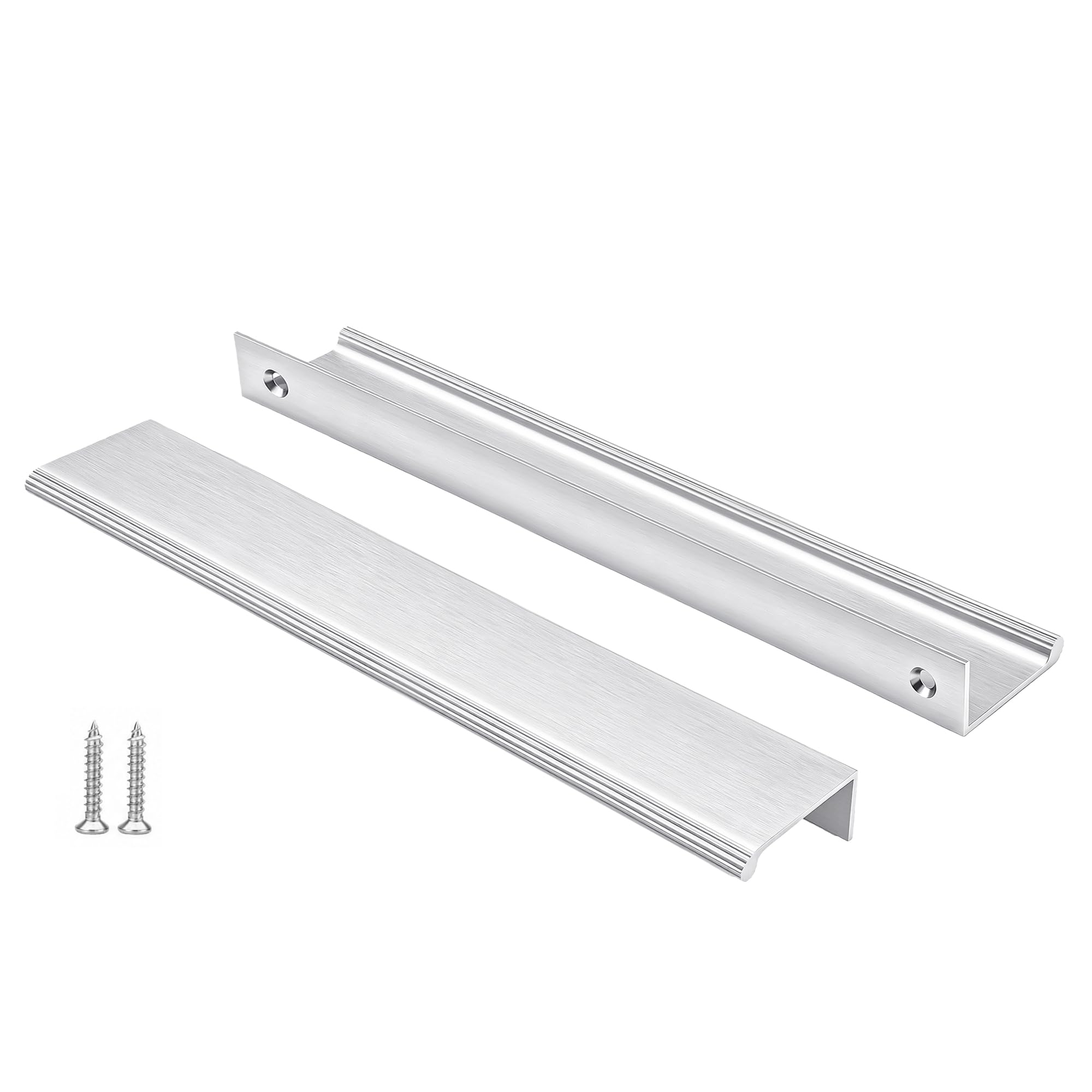 Peaha 10 Pack 7-9/16" Brushed Nickel Cabinet Pulls Finger Pulls
