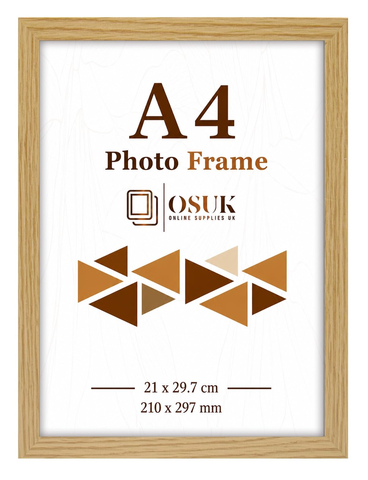 OSUK Oak A4 Frame Photo Size 21 x 29.7 cm Picture Frame Wall Art poster
