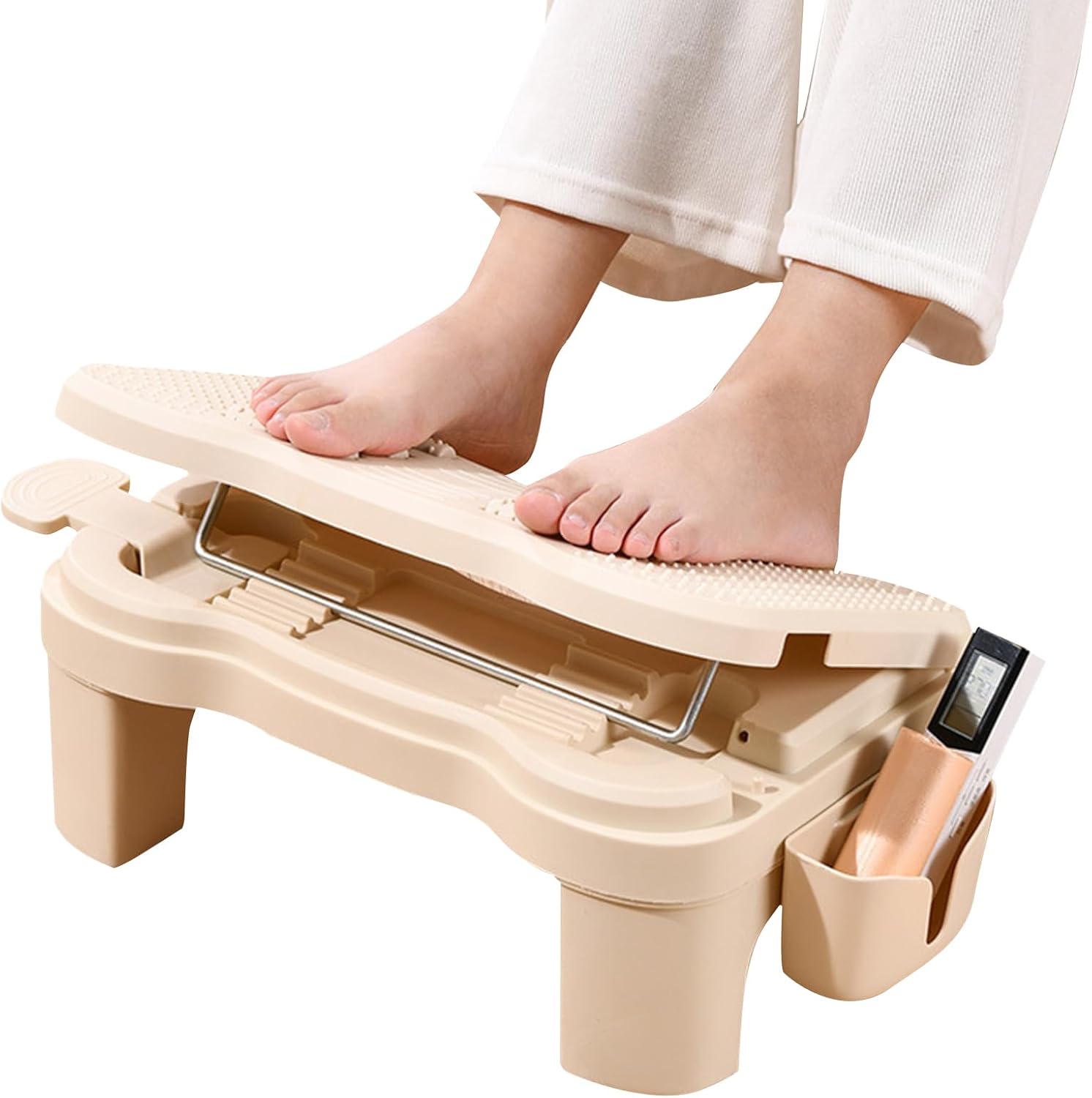 Portable Desk Footrest - Adjustable Comfortable Foot Stool, Massage Office Foot Support, Under Desk Leg Relaxation Accessory, Ergonomic Footrest for Home, Work, Birthday, Christmas, Halloween Fo