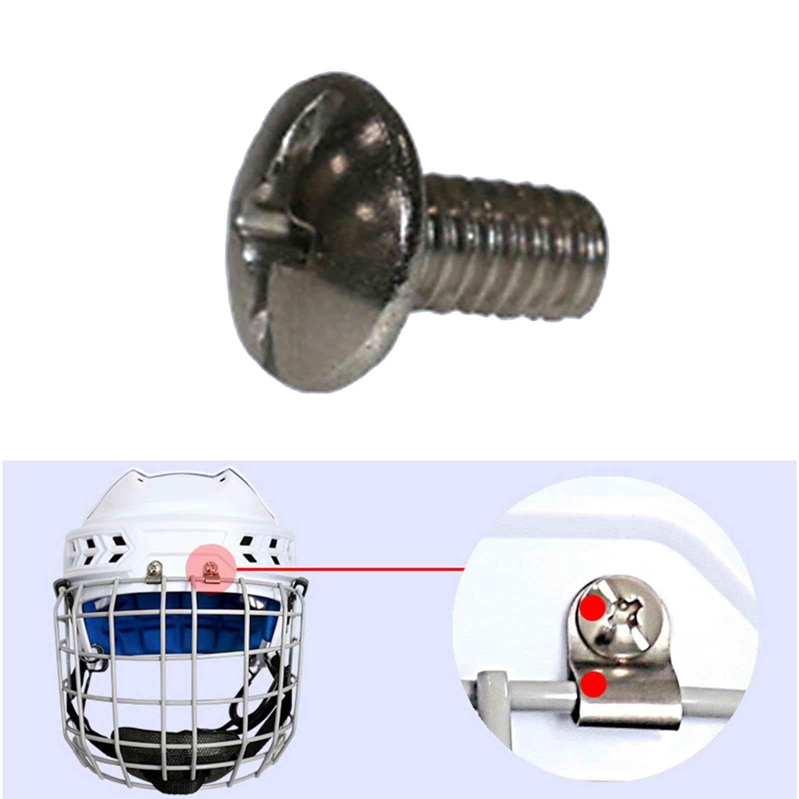 Generic Parti di Riparazione per Caschi Da Hockey Su Ghiaccio, Accessori per Caschi Sportivi, Attrezzatura per Hockey Su Ghiaccio per Calcio