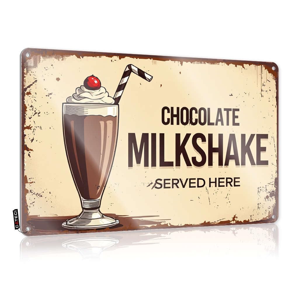 Man Cave Decor Tinplate Sign Pagan Wall Metal : Welcome Outdoor Indoor & / 列: Funny Garden Vintage | For Chocolate Milkshake