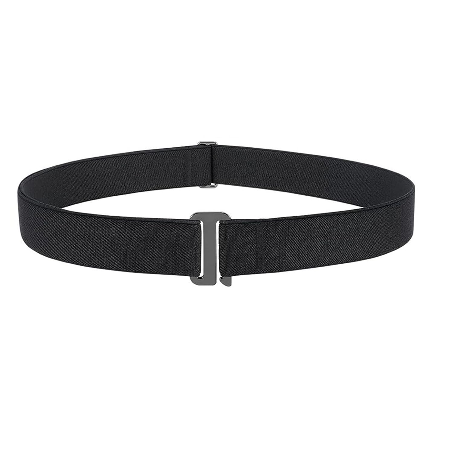Leather Adjustable Belt for Men and women |Unisex Shirt Tucker belt strap Maximum Strech| Advanced Tucker Shirt Stay Tuck in Adjustable Belt Formal, Garter Elastic Strecheable Belt (Black)-image-19