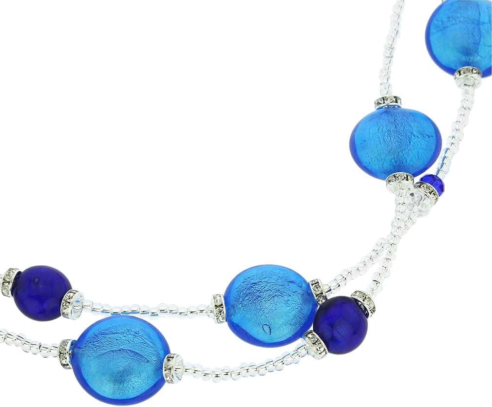Glass Of Venice Murano Glass Adelina Necklace - Blue