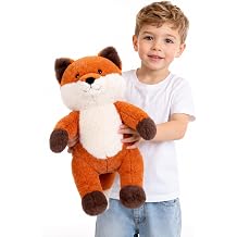 FFxiong 18" Red Fox Plush Stuffed Animal Toy Cute Soft Fluffy Foxy Plushies Doll Large Gift for Kids Boys Girls Birthday Christmas