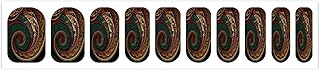 Dark Teal HD Images Nail Art Stickers for Women Self-Adhesive DIY Nail Art Decoration Set Waterproof Breathable Glue Tabs Full Wrap Nail Strips Long Lasting Gel Sticker 10 Sheets