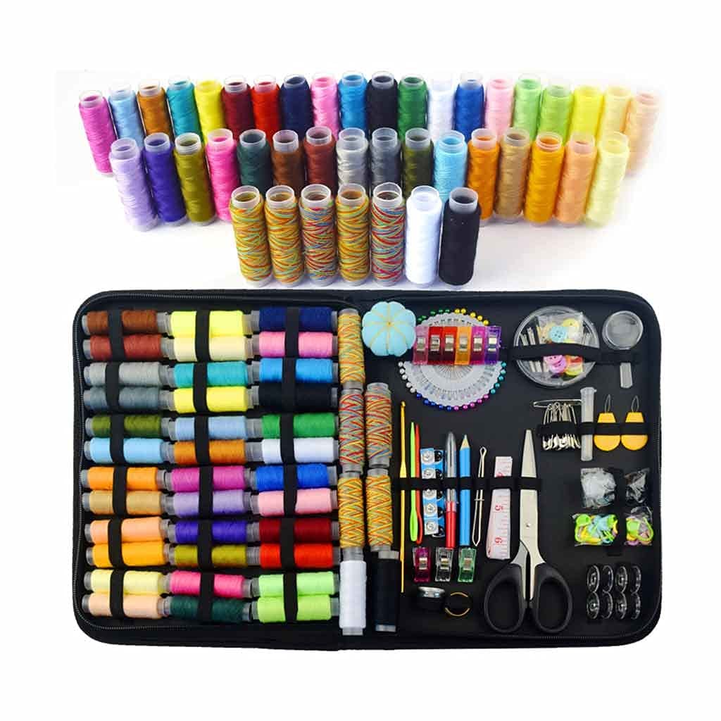 JFDBGU Kits de Costura multifunción DIY Caja de Costura DIY Set para Costuras de Mano Herramientas de Bordado Herramientas de Costura Accesorios Kits de Costura